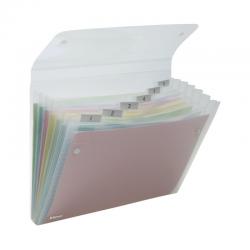 Cheap Stationery Supply of Rexel Ice Expanding Files 6 Pocket Polypropylene A4 Clear (Pack of 10) 2102033 RX25585 Office Statationery