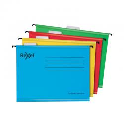 Cheap Stationery Supply of Rexel Classic Suspension Files A4 Assorted (Pack of 10) 2115585 RX58095 Office Statationery