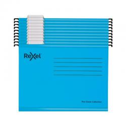 Cheap Stationery Supply of Rexel Classic Suspension Files A4 Blue (Pack of 10) 2115595 RX58105 Office Statationery