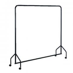 Cheap Stationery Supply of VFM Black Metal Garment Rail with Castors - 311416 SBY06349 Office Statationery