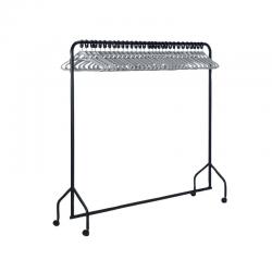 Cheap Stationery Supply of VFM Black Garment Rail With 30 Grey Hangers 311418 SBY06350 Office Statationery