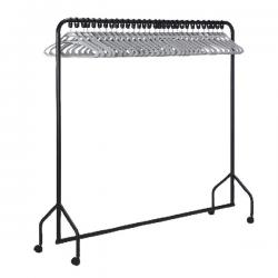 Cheap Stationery Supply of VFM Black Garment Rail With 30 Grey Hangers 311418 SBY06350 Office Statationery