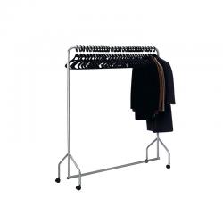 Cheap Stationery Supply of Silver Garment Hanging Rail With 30 Hangers 316939 SBY08553 Office Statationery