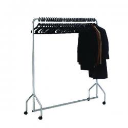 Cheap Stationery Supply of Silver Garment Hanging Rail With 30 Hangers 316939 SBY08553 Office Statationery