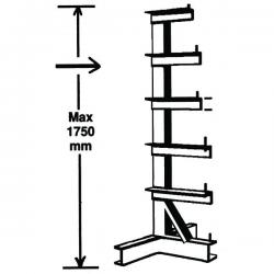Cheap Stationery Supply of Bar Storage Rack Single Side 350kg/Arm Grey 318946 Office Statationery