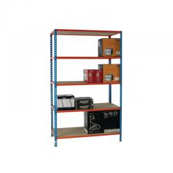 Cheap Stationery Supply of Standard Duty Painted Orange Shelf Unit Blue 378985 SBY22576 Office Statationery