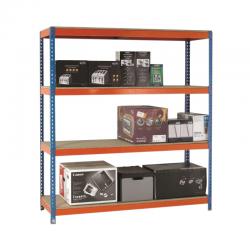 Cheap Stationery Supply of VFM Orange/Zinc Heavy Duty Painted Shelving Unit 379024 Office Statationery
