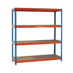 Cheap Stationery Supply of VFM Orange/Zinc Heavy Duty Boltless Shelving 379031 Office Statationery