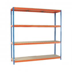 Cheap Stationery Supply of VFM Orange/Zinc Heavy Duty Painted Shelving Unit 379221 Office Statationery