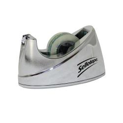 Cheap Stationery Supply of Sellotape Chrome Tape Dispenser Small 19mmx33m 504045 SE04529 Office Statationery