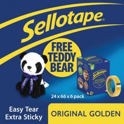Cheap Stationery Supply of Sellotape Original Golden Tape 24mmx66m (Pack of 6) 1443306 SE05145 Office Statationery