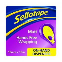 Cheap Stationery Supply of Sellotape On-Hand Dispenser with Invisible Tape 18mmx15m 2379004 SE05994 Office Statationery
