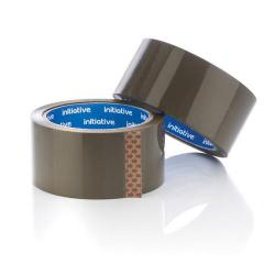 Cheap Stationery Supply of Initiative Polypropylene Packaging Tape 48mm x 66M Buff Low Noise Office Statationery