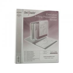 Cheap Stationery Supply of Snopake Executive Presentation 4D-Ring Binder A4 Clear 13386 SK04439 Office Statationery
