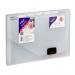 In the image, a sleek and modern Snopake Expanding Organiser is shown, featuring 6 parts for efficient organization. The A4 size is perfect for storing important documents and the transparent cover allows for easy viewing. The included colored index tabs offer a personalized touch and make finding specific sections effortless. The Snopake logo is clearly visible, showcasing the trusted brand.