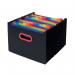 Snopake 24 Part Desk Expander A4 RainbowBlack 15852 SK22127