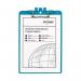 Snopake Clipboard with Pen Holder A4 Turquoise 15887 SK22269