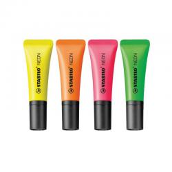 Cheap Stationery Supply of Stabilo Neon Highlighter Assorted (Pack of 4) 72/4-1 SS40132 Office Statationery
