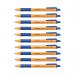 Stabilo Pointball Retractable Ballpoint Pen Blue (Pack of 10) 603041 SS43697