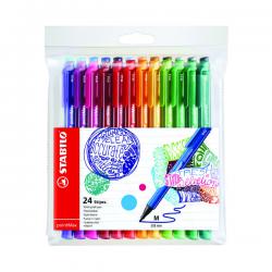 Cheap Stationery Supply of Stabilo pointMax Fineliner Pen Medium Tip Assorted (Pack of 24) 488/24-01 SS50369 Office Statationery
