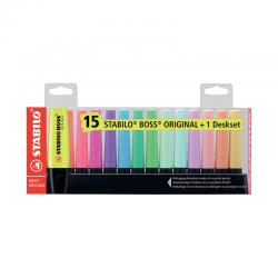 Cheap Stationery Supply of Stabilo Boss Highlighter Assorted (Pack of 15) 1868221 Office Statationery