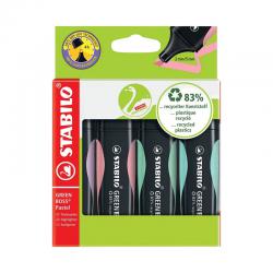 Cheap Stationery Supply of Stabilo Green Boss Highlighter Assorted Pastel (Pack of 4) 1523155 SS56422 Office Statationery