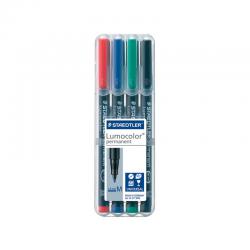 Cheap Stationery Supply of Staedtler Lumocolour Pen Permanent Medium Assorted (Pack of 4) 317-WP4 ST31038 Office Statationery
