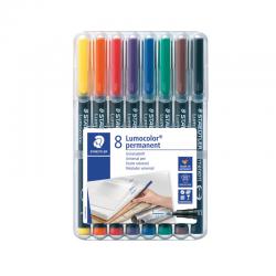 Cheap Stationery Supply of Staedtler Lumocolour Pen Permanent Fine Assorted (Pack of 8) 318-WP8 ST32369 Office Statationery