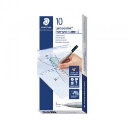 Cheap Stationery Supply of Staedtler Lumocolor Pen Superfine Non-Permanent Black (Pack of 10) 311-9 ST33149 Office Statationery