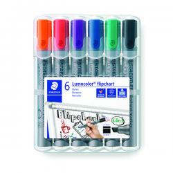 Cheap Stationery Supply of Staedtler Flipchart Marker Assorted (Pack of 6) 356Wp6 ST35606 Office Statationery