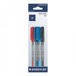 Cheap Stationery Supply of Staedtler Stick 430 Ballpoint Medium Assorted (Pack of 60) 420MSBK6D ST42902 Office Statationery