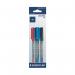 Staedtler Stick 430 Ballpoint Medium Assorted (Pack of 60) 420MSBK6D