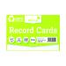 Silvine Climate Friendly Lined Record Cards 6 x 4in 564RE
