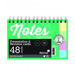 Cheap Stationery Supply of Silvine Revision Presentation/Note Card Twin Assorted (Pack of 10) PADRC64AC-C SV01894 Office Statationery