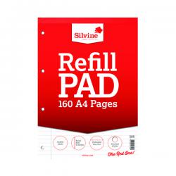 Cheap Stationery Supply of Silvine Ruled Headbound Refill Pad A4 160 Pages (Pack of 6) A4RPFM SV41740 Office Statationery