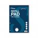 Silvine Ruled 5mm Square Headbound Refill Pad 160 Pages A4 (6 Pack) A4RPX SV41775