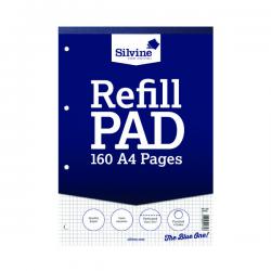 Cheap Stationery Supply of Silvine 5mm Square Headbound Refill Pad A4 160 Pages (Pack of 6) A4RPX SV41775 Office Statationery