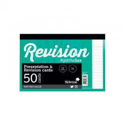 Cheap Stationery Supply of Silvine Revision Card Notepad 50 Card White (Pack of 20) CR50 SV43675 Office Statationery