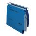 Rexel Crystalfile Extra Lateral File Polypropylene 30mm Wide-base A4 Blue Ref 70642 [Pack 25]