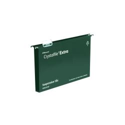Cheap Stationery Supply of Rexel Crystalfile Extra Suspension File Polypropylene 30mm Wide-base A4 Green 71759 Pack of 25 T71759 Office Statationery