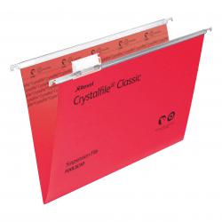 Cheap Stationery Supply of Rexel Crystalfile Classic Suspension File Manilla V-base Foolscap Red 78141 Pack of 50 T78141 Office Statationery