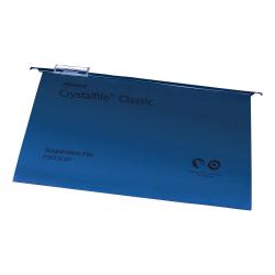 Cheap Stationery Supply of Rexel Crystalfile Classic Suspension File Manilla V-base Foolscap Blue 78143 Pack of 50 T78143 Office Statationery