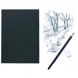 Cheap Stationery Supply of A5 Black Softback Cover Sketch Book 40 Pages (Pack of 5) 301727 TGR01727 Office Statationery