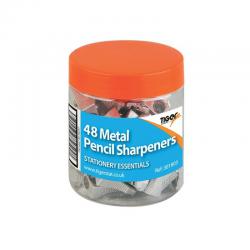 Cheap Stationery Supply of Metal Single Hole Pencil Sharpeners (Pack of 48) 301803 TGR01803 Office Statationery