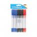 Tiger Ballpoint Pens Black Blue and Red 12x10 Pens (Pack of 120) 302011 TGR02011