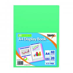 Cheap Stationery Supply of Display Book A4 20 Pocket Assorted Pastel (Pack of 10) 302012 TGR02012 Office Statationery