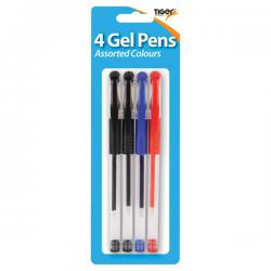 Cheap Stationery Supply of Tiger 4-Colour Gel Pens Assorted (Pack of 12) 302253 TGR02252 Office Statationery