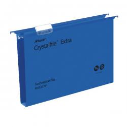 Cheap Stationery Supply of Rexel Crystalfile Extra 30mm Suspension File Blue (Pack of 25) 70633 TW70633 Office Statationery