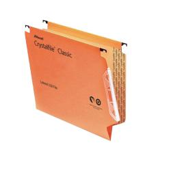 Cheap Stationery Supply of Rexel Crystalfile Classic 15mm Lateral File Orange (Pack of 50) 70671 TW70671 Office Statationery