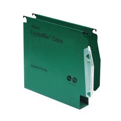 Cheap Stationery Supply of Rexel Crystalfile Extra 50mm Lateral File Green (Pack of 25) 71763 TW71763 Office Statationery